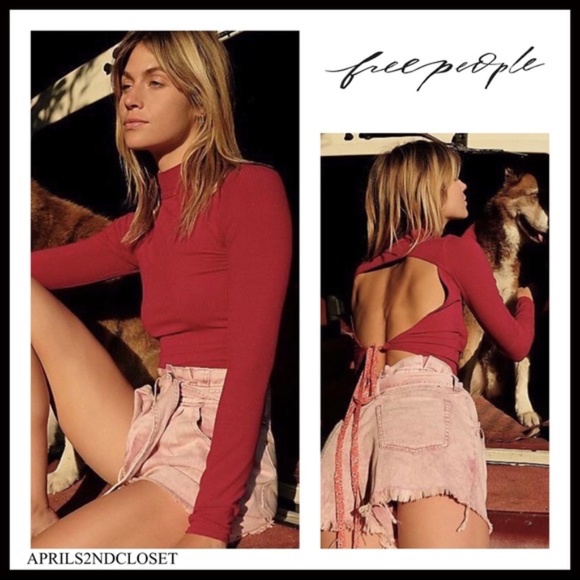 FREE PEOPLE BOHO CROP TOP OPEN TIE BACK CROPPED TEE FESTIVAL SUMMER T-SHIRT A3C - Picture 16 of 16